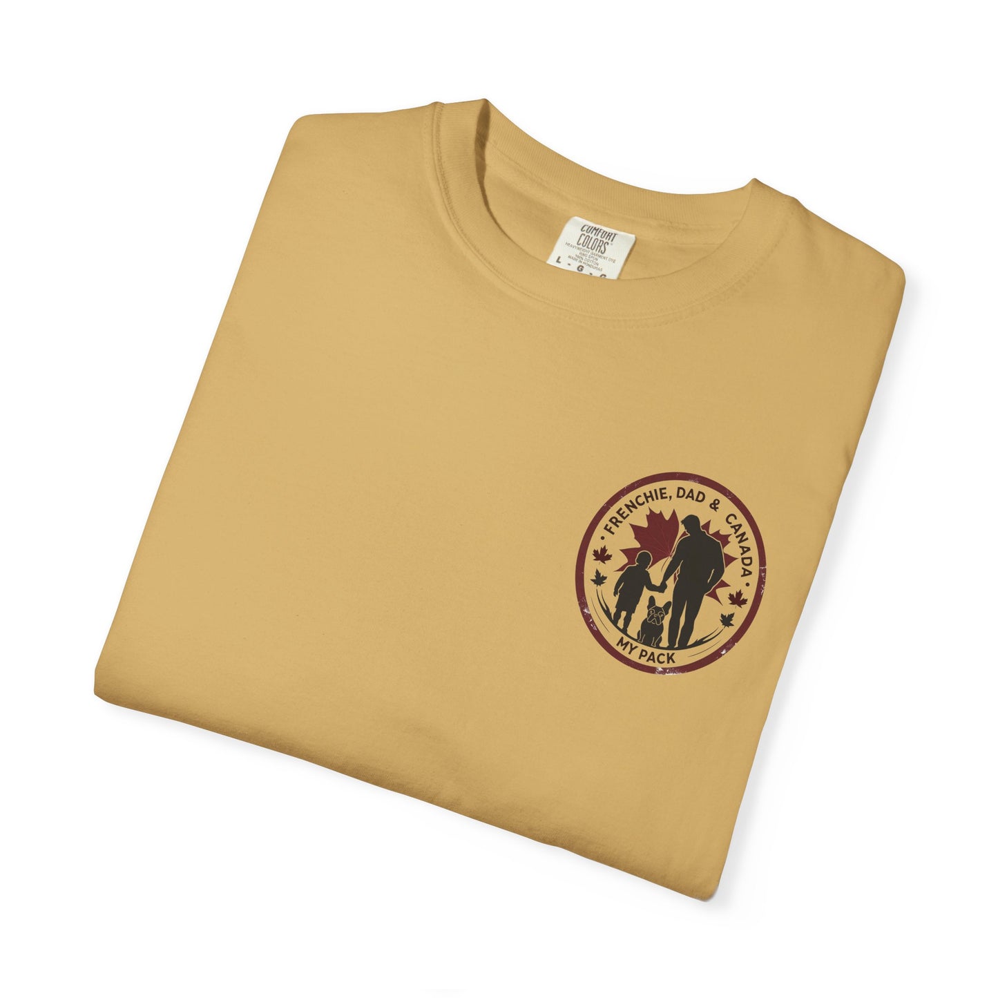 Frenchie, Dad & Canada – Unisex Left-Chest Logo Tee