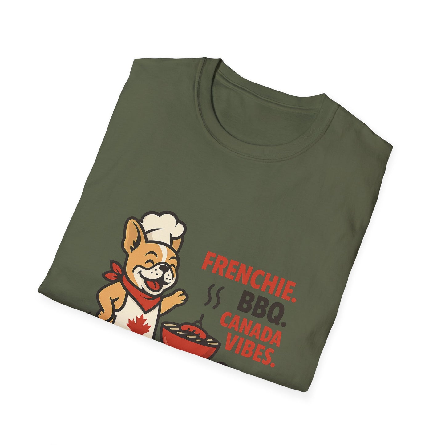 Frenchie. BBQ. Canada Vibes. – Unisex Canada Day Frenchie Tee