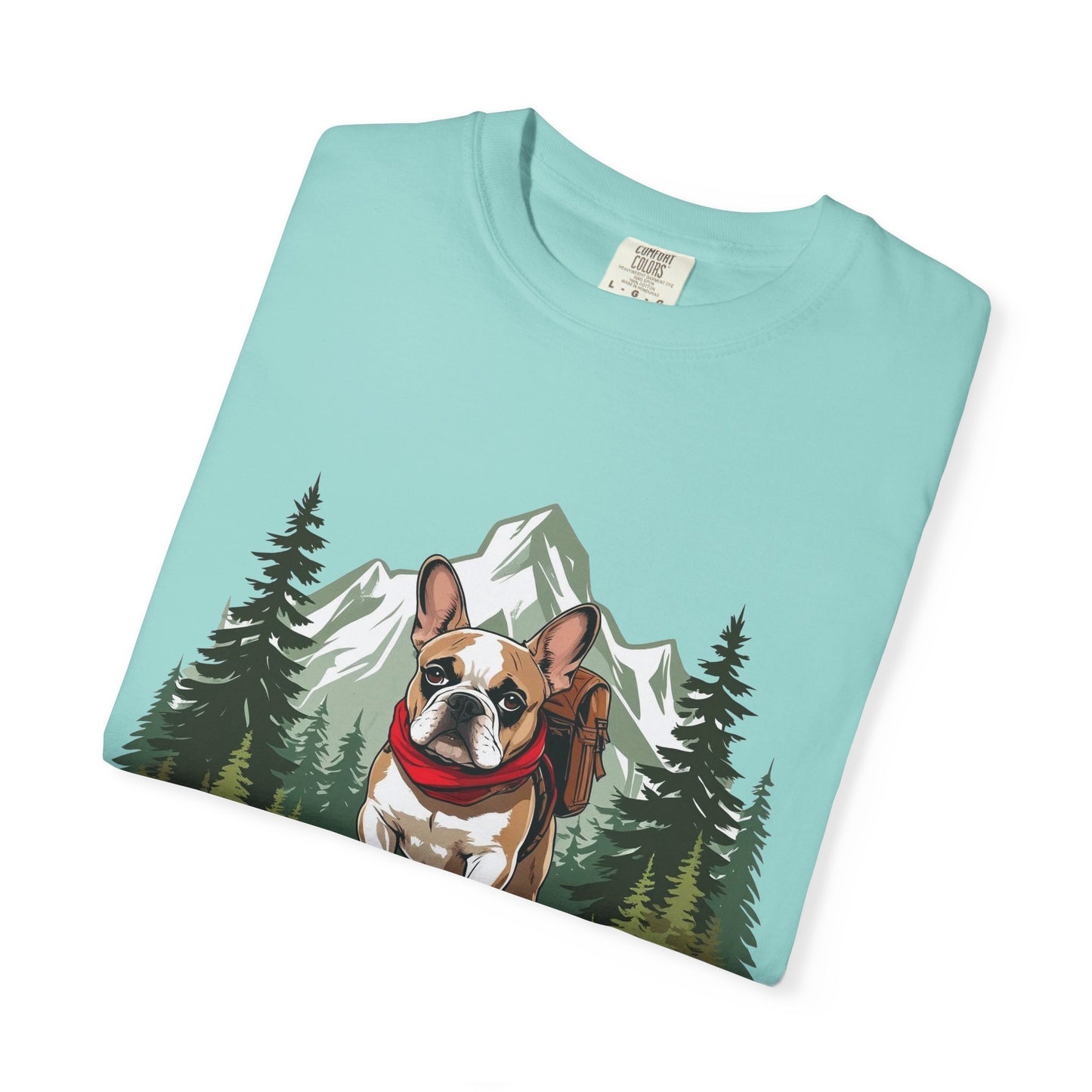 Red, White & Frenchie – Unisex Garment-Dyed Canada Day T-Shirt