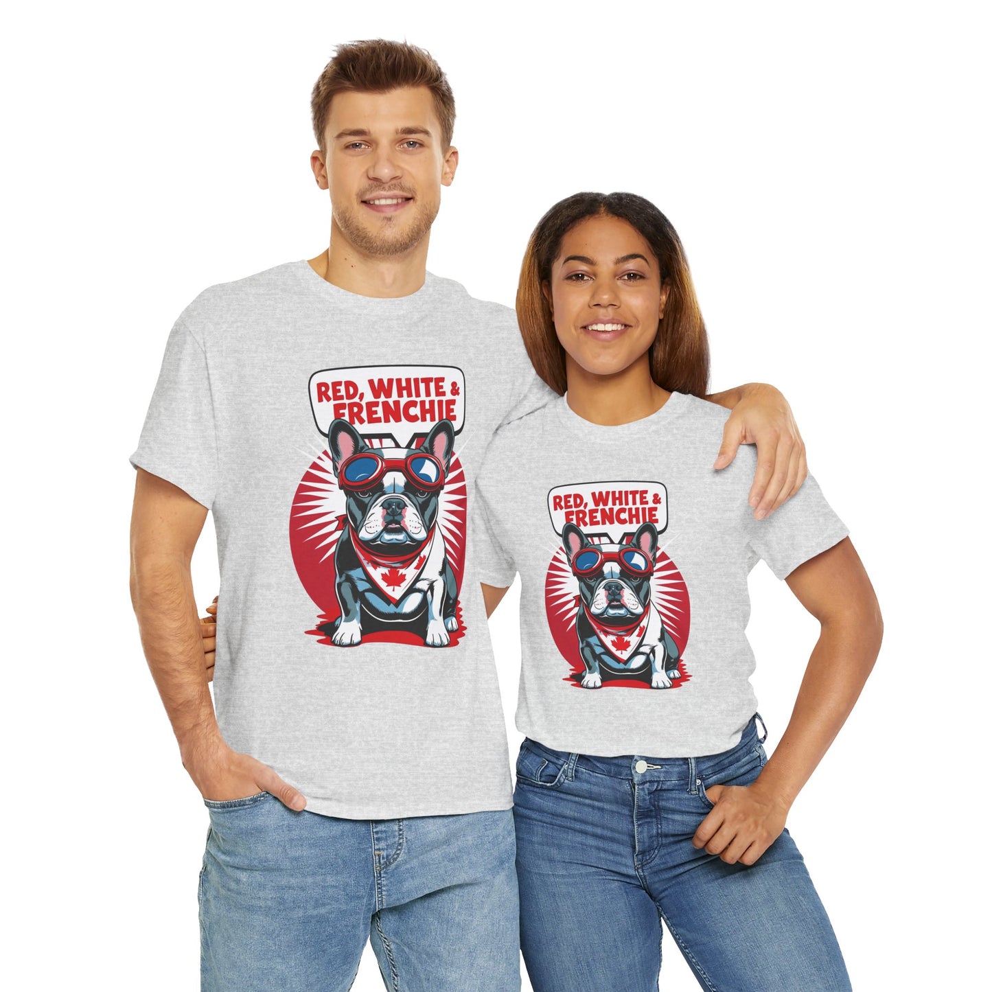 Red, White & Frenchie │ Canada Day French Bulldog Graphic Tee