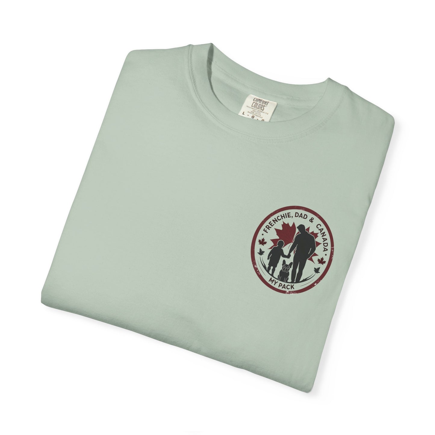Frenchie, Dad & Canada – Unisex Left-Chest Logo Tee