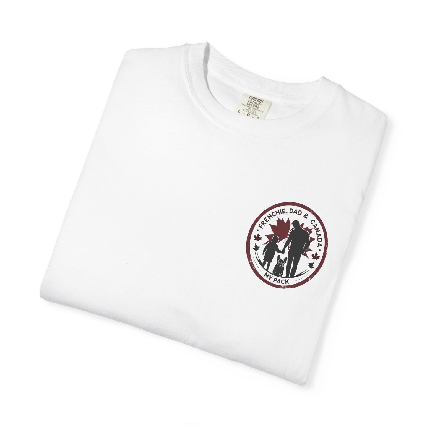 Frenchie, Dad & Canada – Unisex Left-Chest Logo Tee
