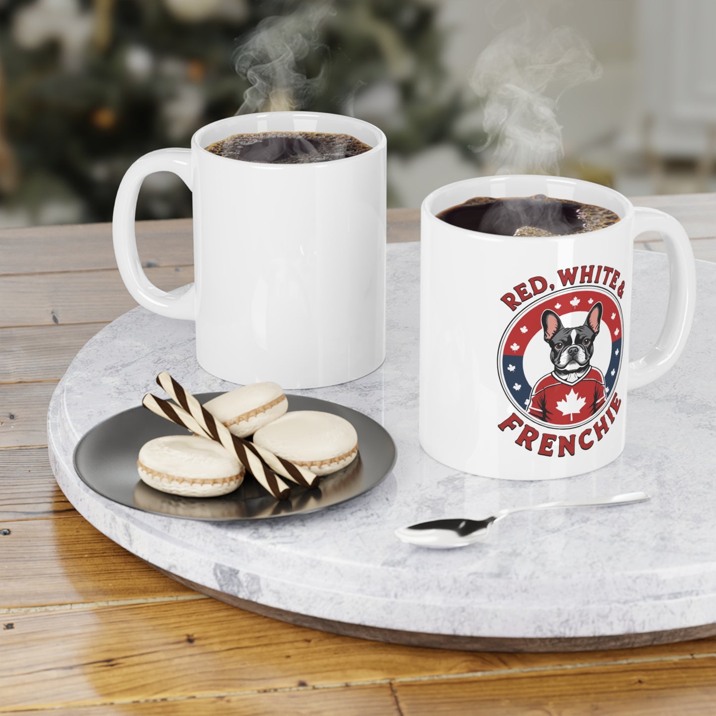 Red, White & Frenchie – Canada Pride Ceramic Mug (11 oz | 15 oz | 20 oz)