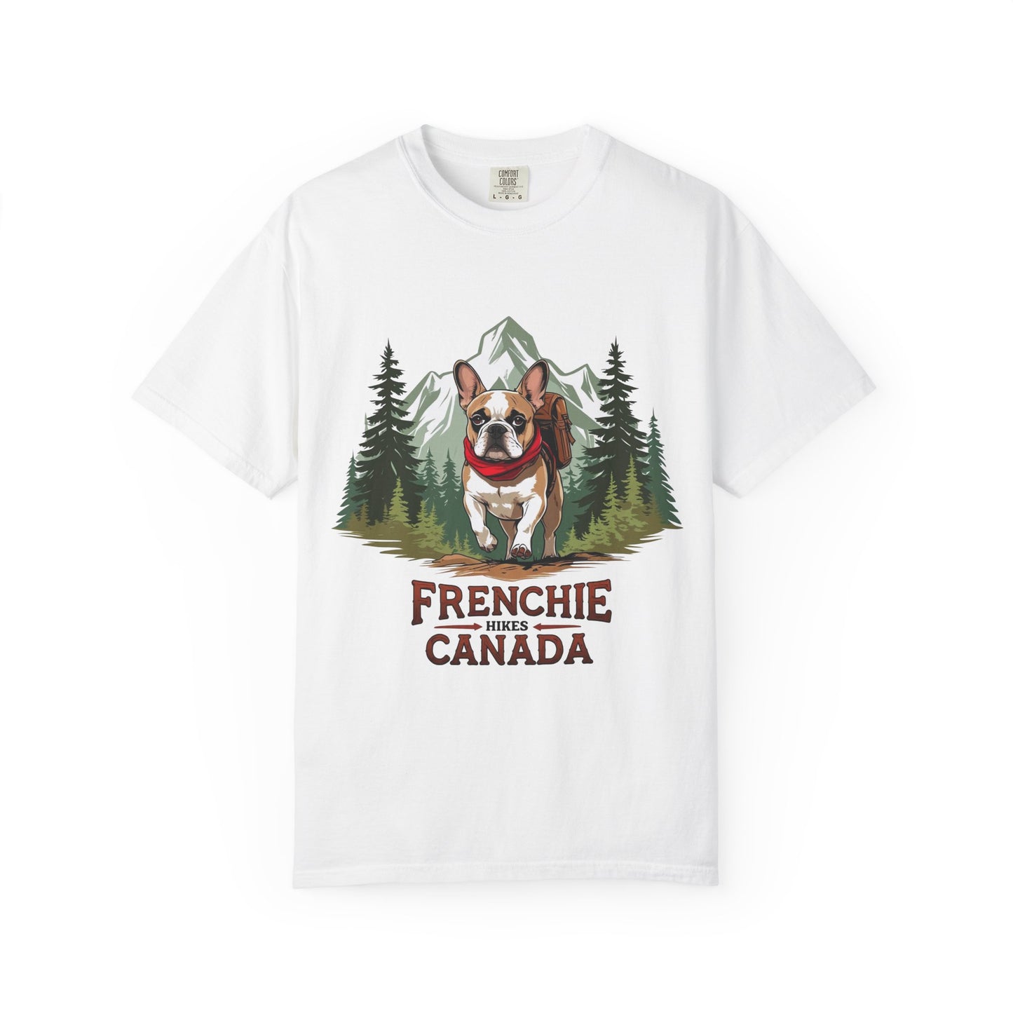 Red, White & Frenchie – Unisex Garment-Dyed Canada Day T-Shirt
