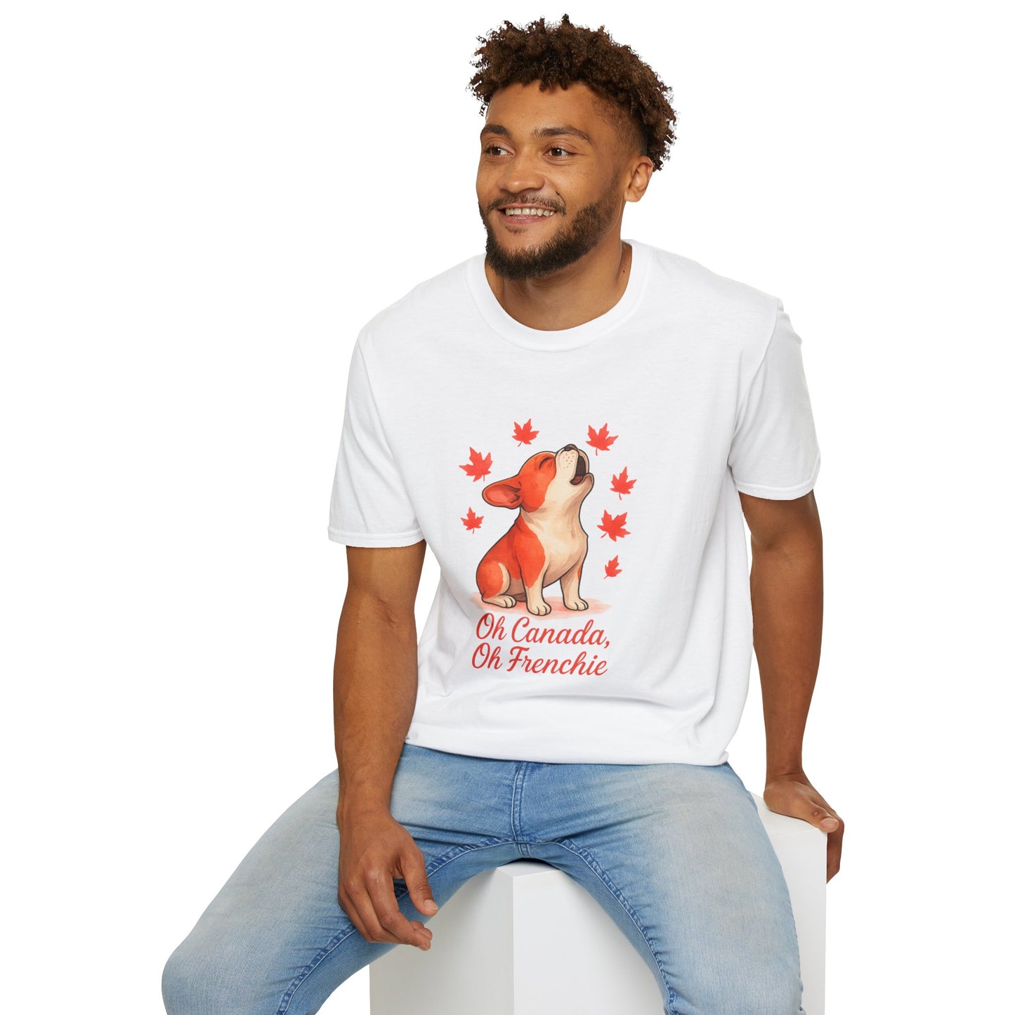 Oh Canada, Oh Frenchie – Unisex Canada Day Frenchie Tee