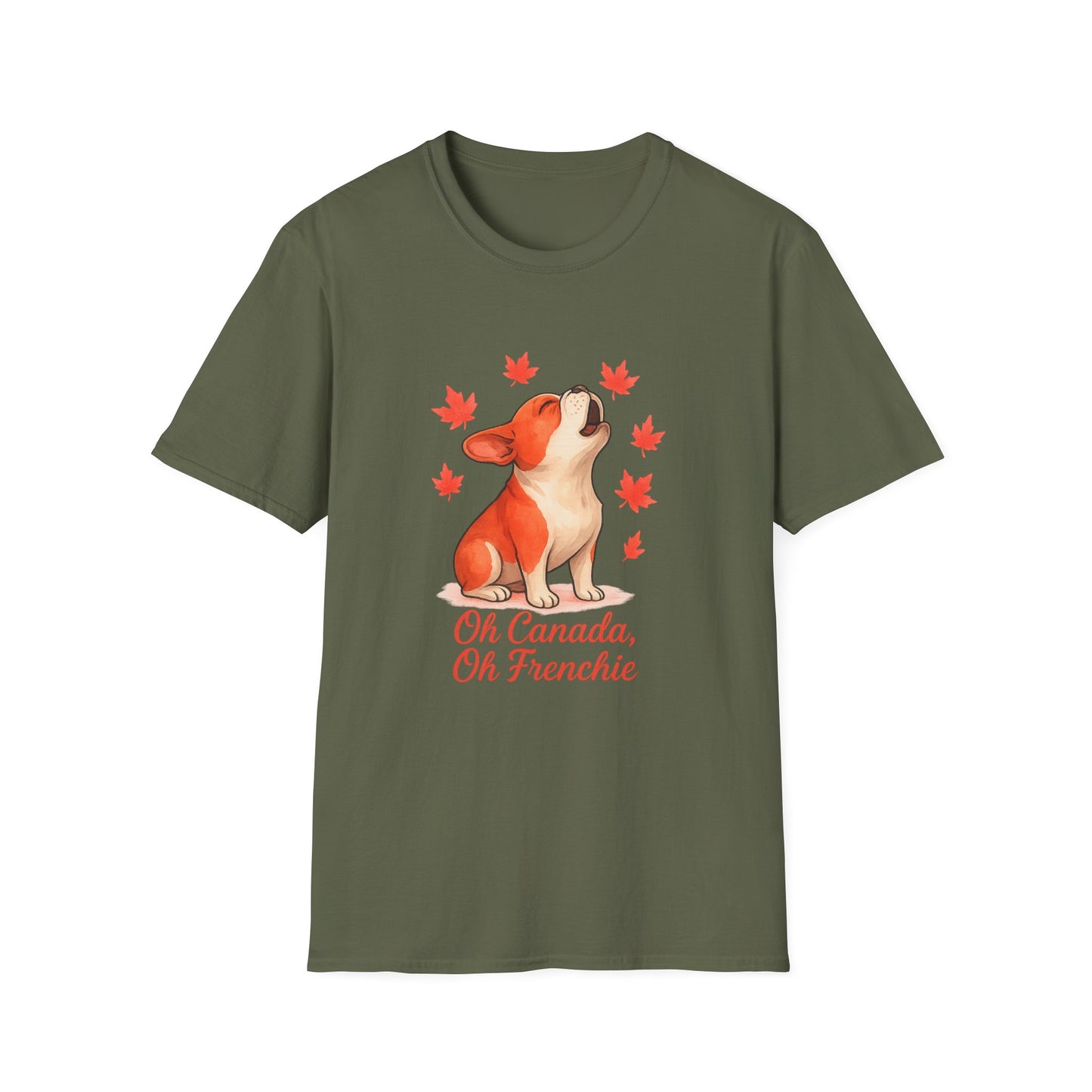 Oh Canada, Oh Frenchie – Unisex Canada Day Frenchie Tee