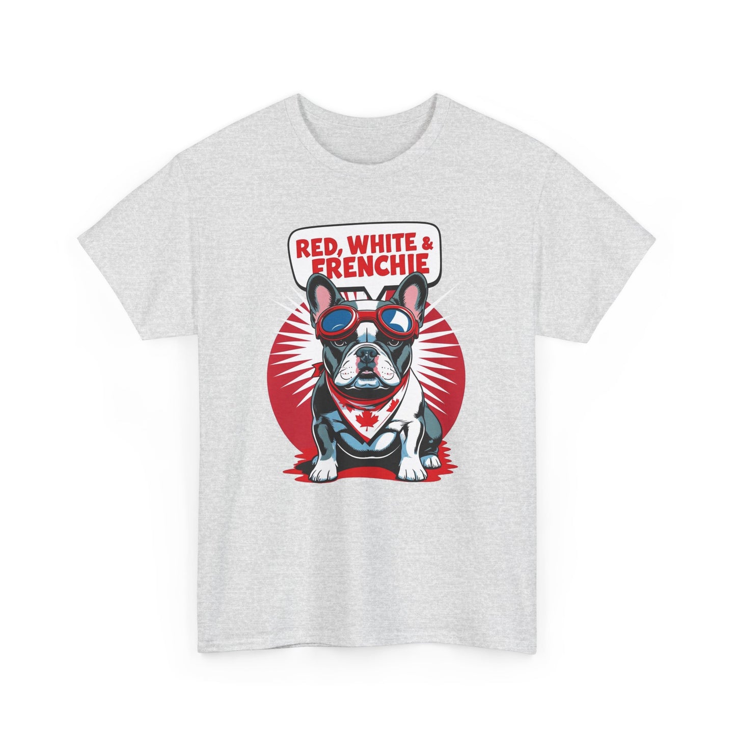 Red, White & Frenchie │ Canada Day French Bulldog Graphic Tee