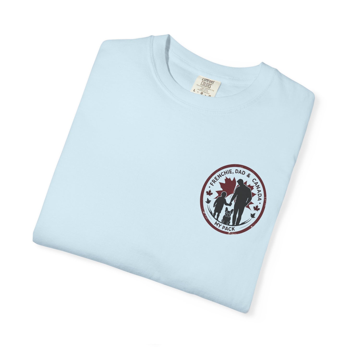 Frenchie, Dad & Canada – Unisex Left-Chest Logo Tee