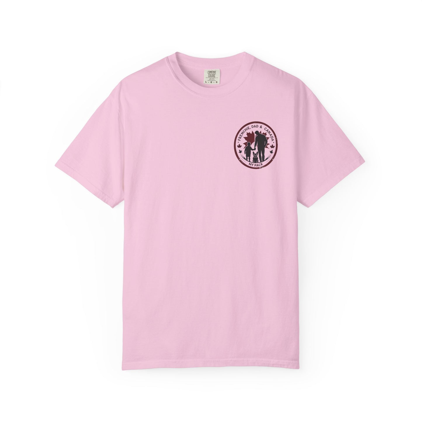 Frenchie, Dad & Canada – Unisex Left-Chest Logo Tee