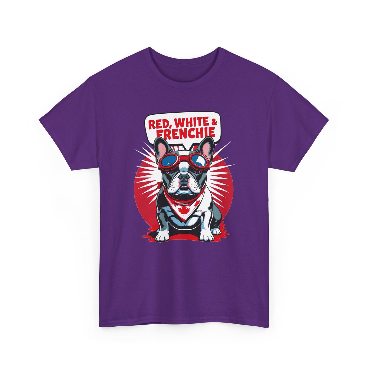 Red, White & Frenchie │ Canada Day French Bulldog Graphic Tee