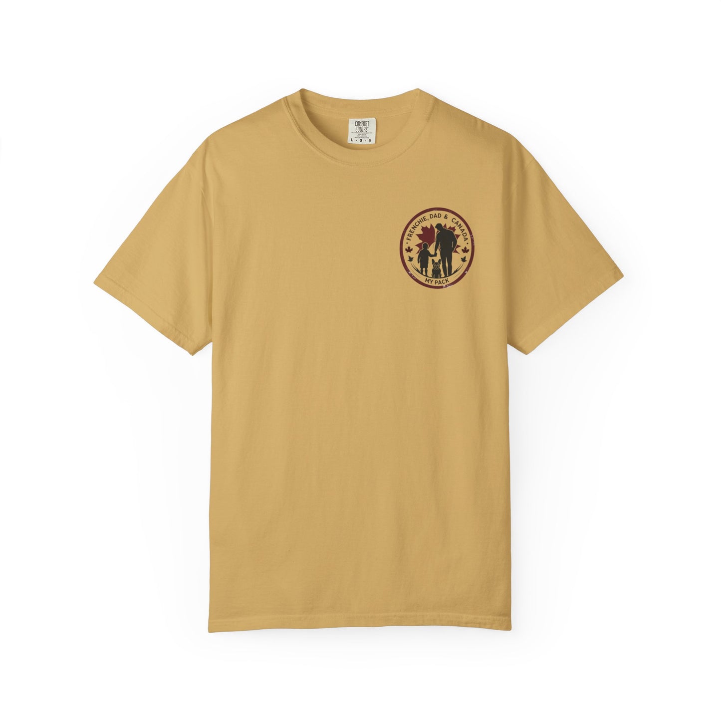 Frenchie, Dad & Canada – Unisex Left-Chest Logo Tee