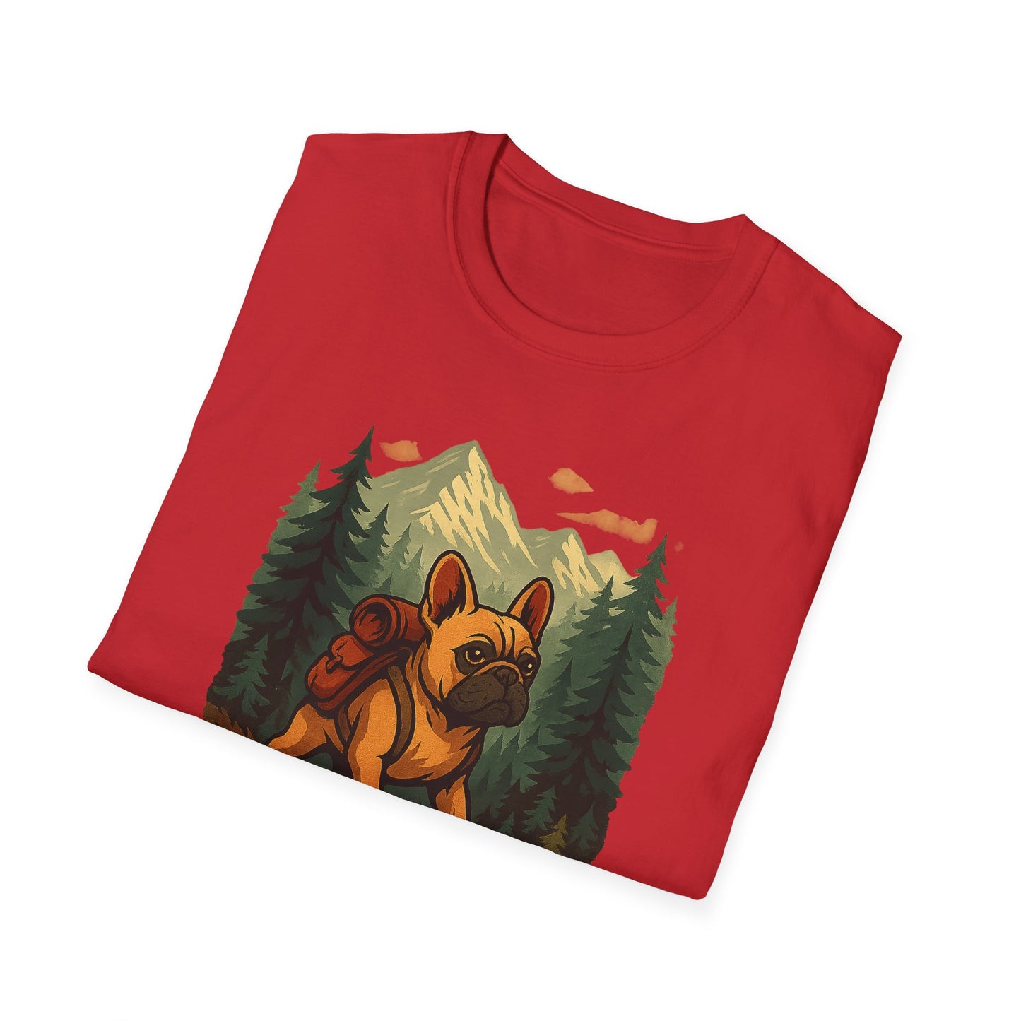Frenchie Hikes Canada – Unisex Outdoor Adventure T-Shirt