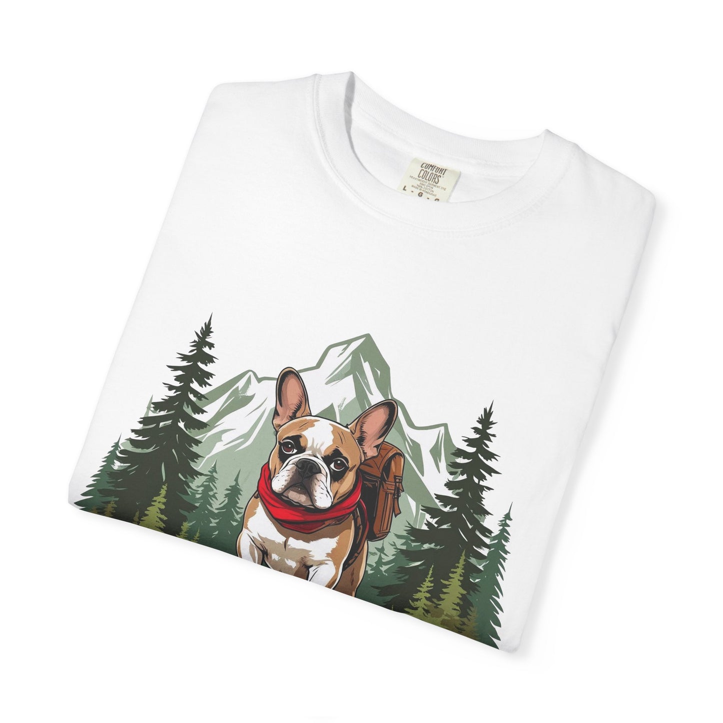 Red, White & Frenchie – Unisex Garment-Dyed Canada Day T-Shirt