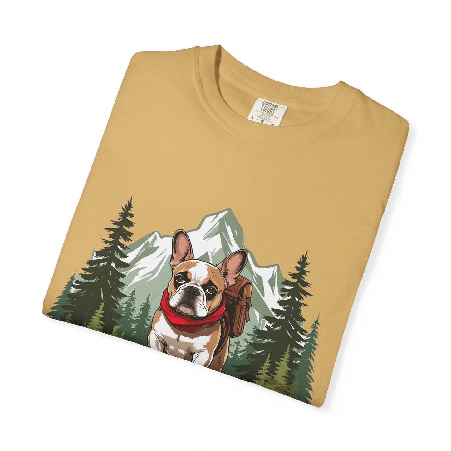 Red, White & Frenchie – Unisex Garment-Dyed Canada Day T-Shirt
