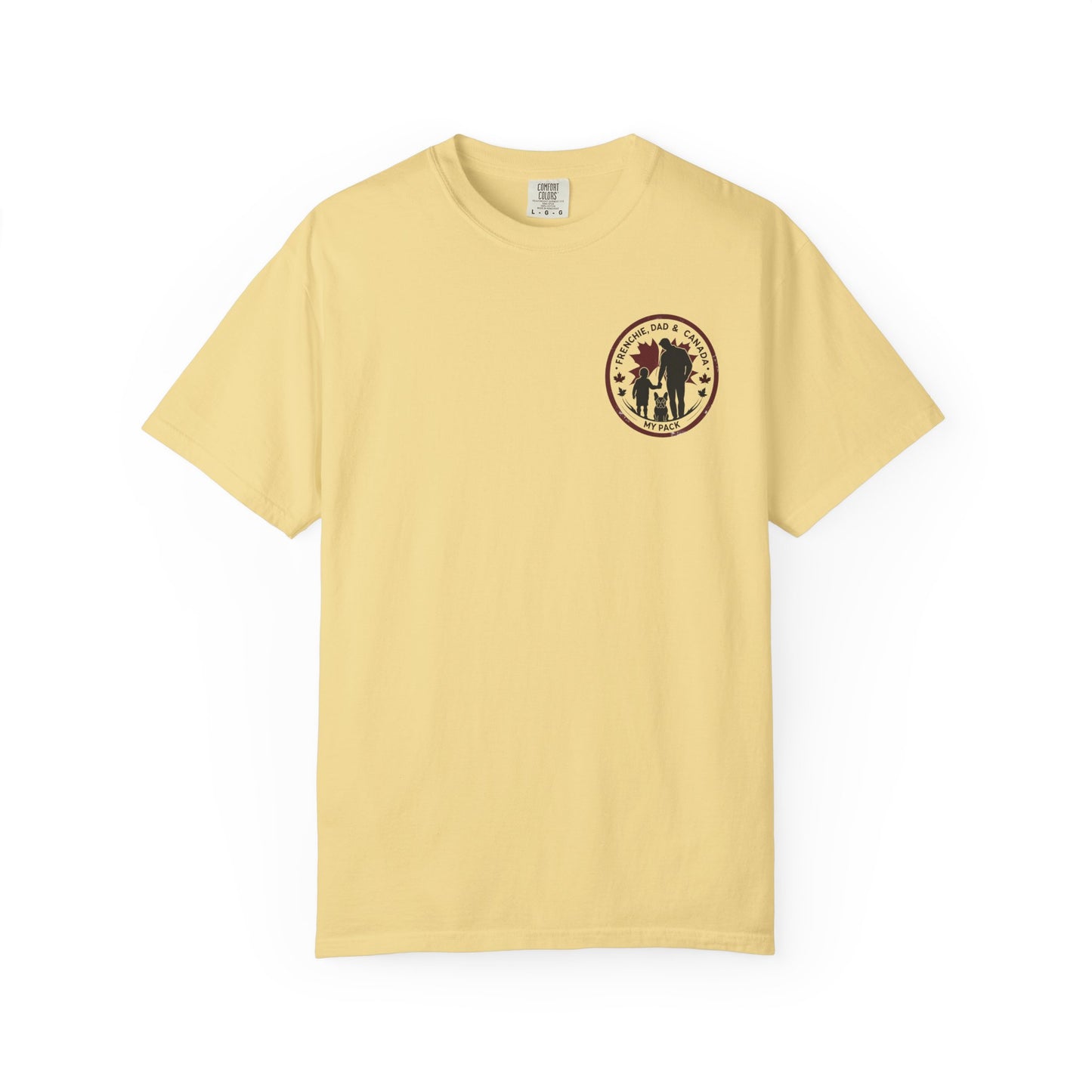 Frenchie, Dad & Canada – Unisex Left-Chest Logo Tee