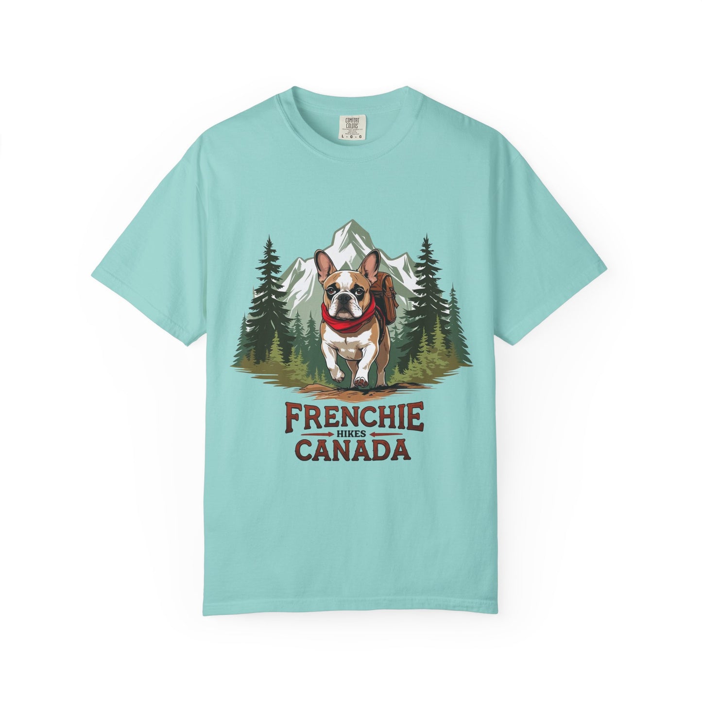 Red, White & Frenchie – Unisex Garment-Dyed Canada Day T-Shirt
