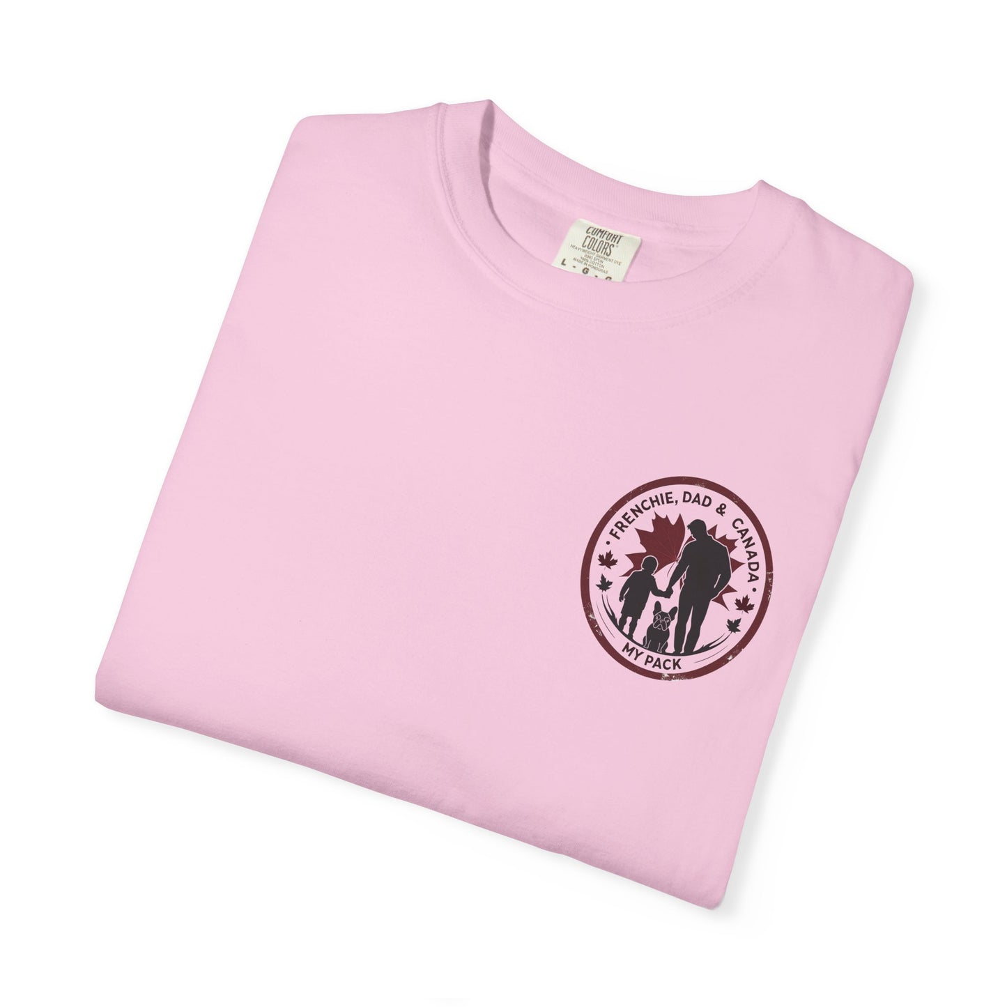Frenchie, Dad & Canada – Unisex Left-Chest Logo Tee