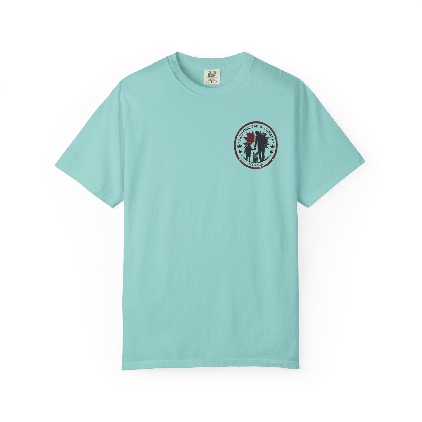 Frenchie, Dad & Canada – Unisex Left-Chest Logo Tee