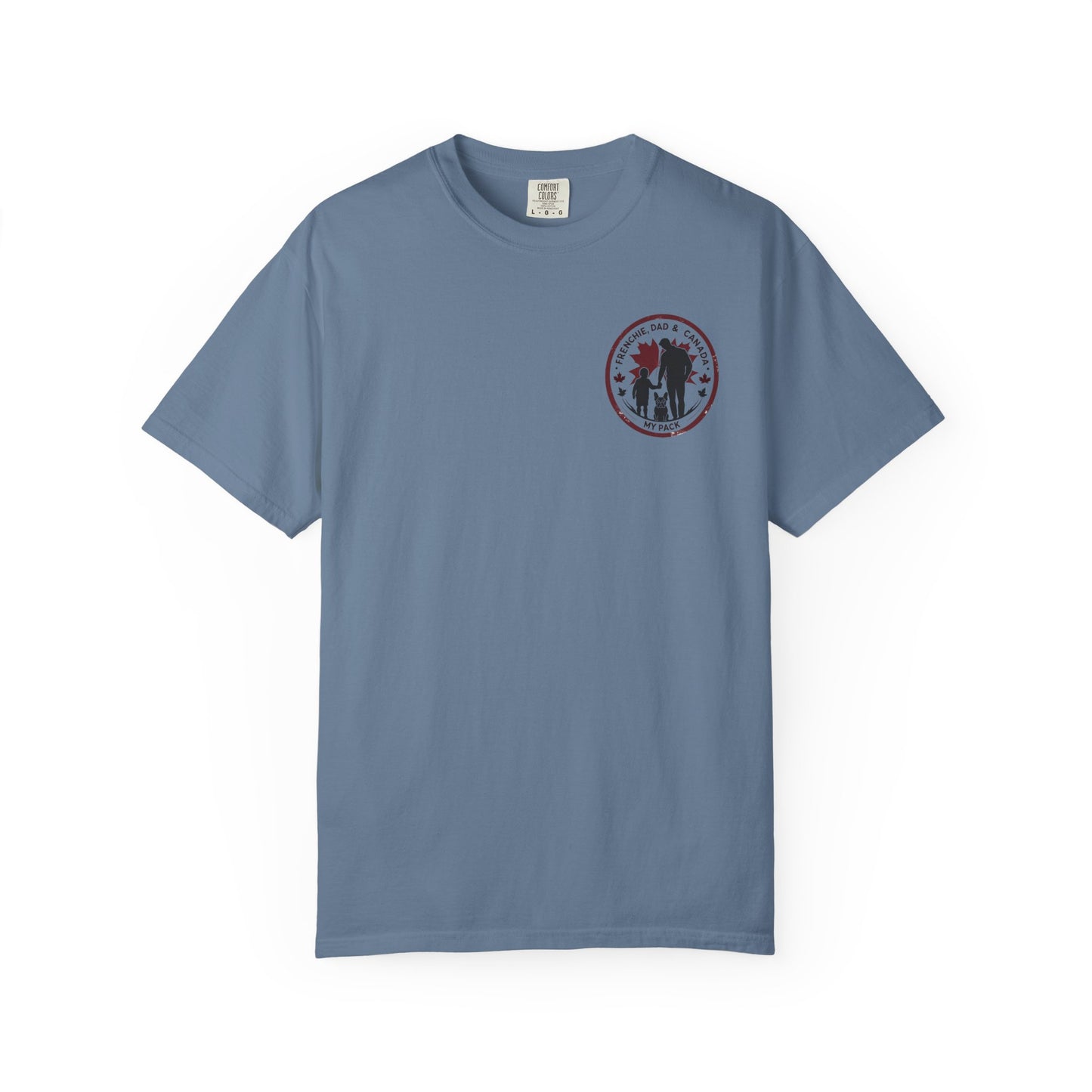 Frenchie, Dad & Canada – Unisex Left-Chest Logo Tee