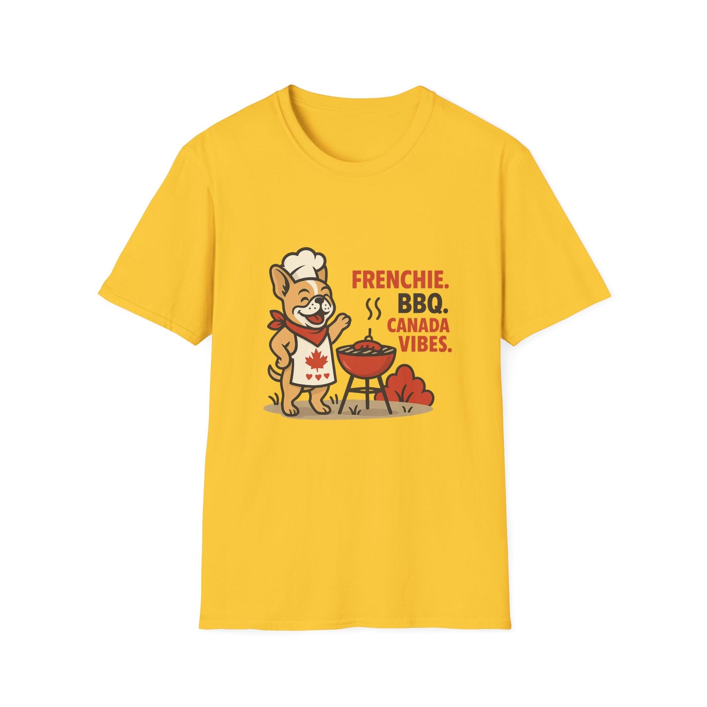 Frenchie. BBQ. Canada Vibes. – Unisex Canada Day Frenchie Tee