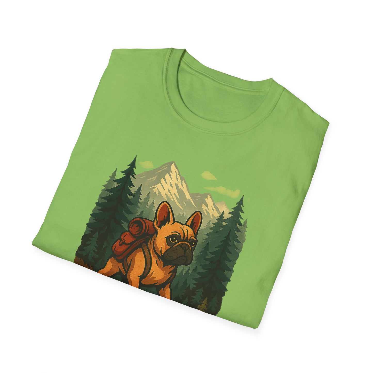 Frenchie Hikes Canada – Unisex Outdoor Adventure T-Shirt