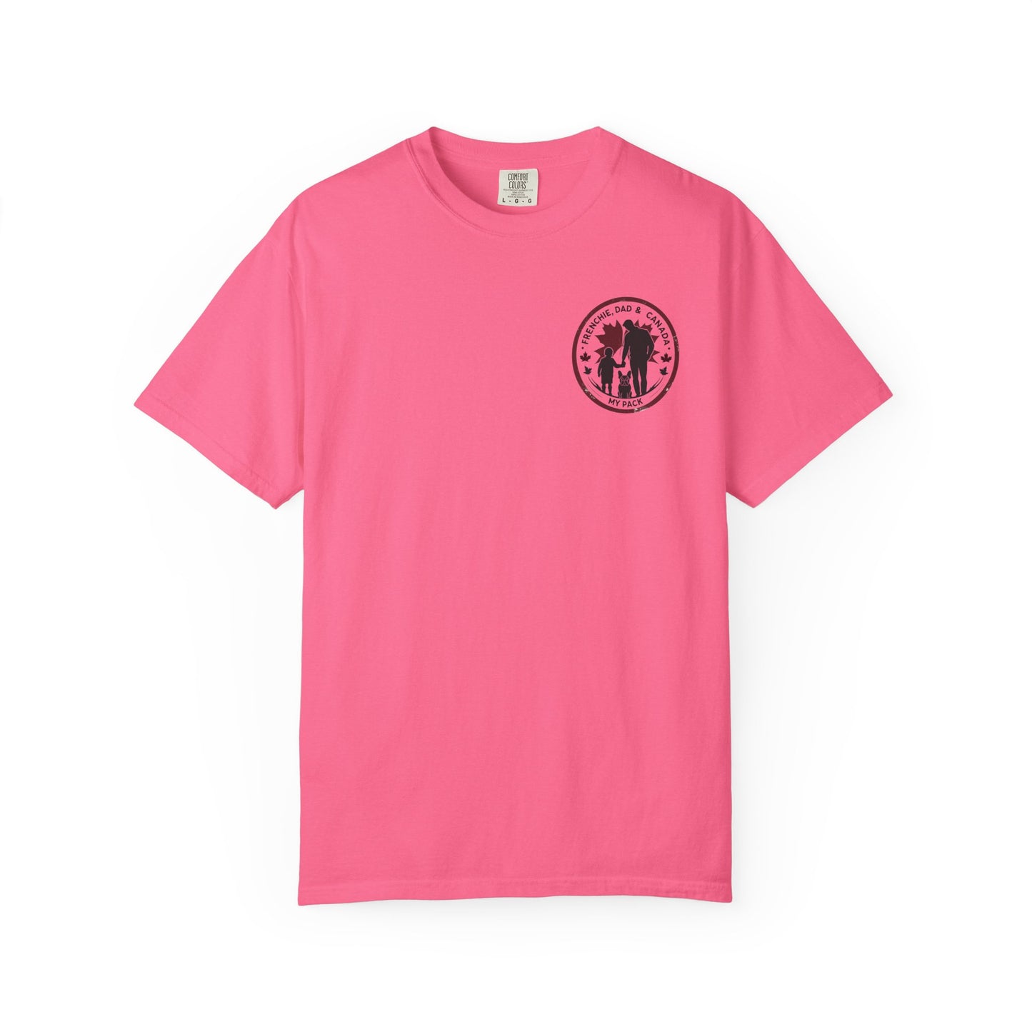 Frenchie, Dad & Canada – Unisex Left-Chest Logo Tee