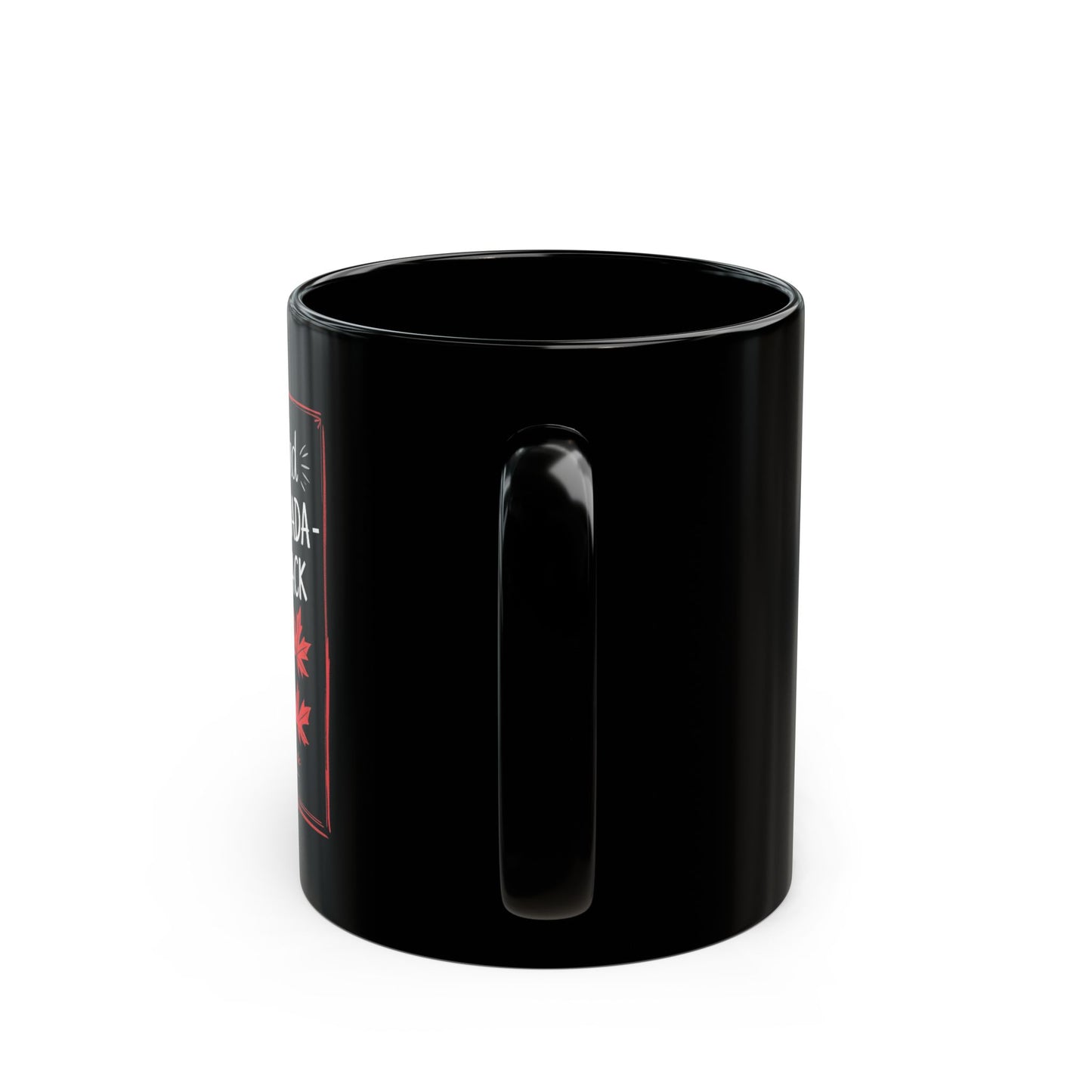 Frenchie, Dad & Canada “My Pack” – Black Ceramic Mug (11 oz & 15 oz) │ Canada Day Dog Dad Gift