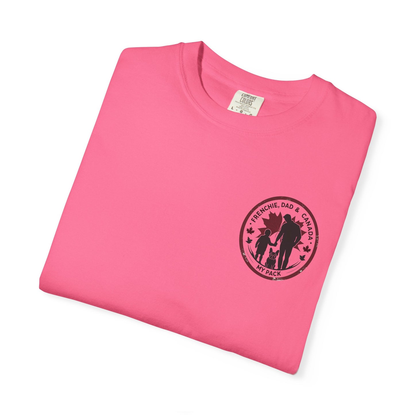 Frenchie, Dad & Canada – Unisex Left-Chest Logo Tee