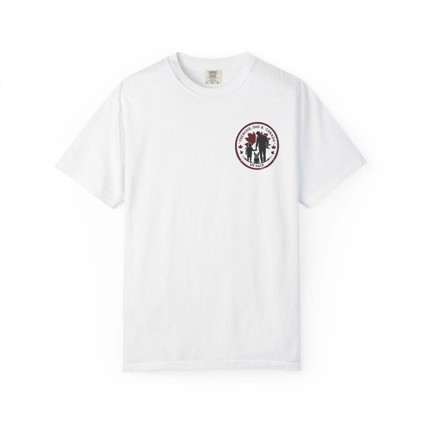 Frenchie, Dad & Canada – Unisex Left-Chest Logo Tee