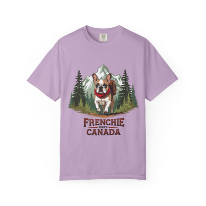 Red, White & Frenchie – Unisex Garment-Dyed Canada Day T-Shirt