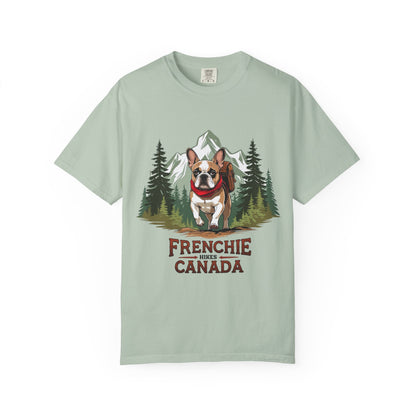 Red, White & Frenchie – Unisex Garment-Dyed Canada Day T-Shirt