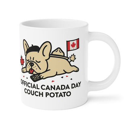 Official Canada Day Couch Potato Frenchie Tee & Mug