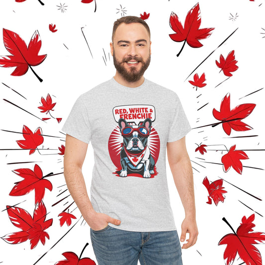 Red, White & Frenchie │ Canada Day French Bulldog Graphic Tee