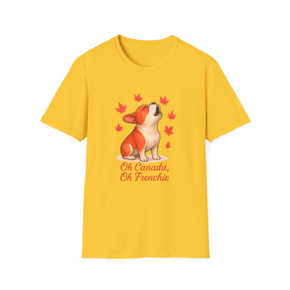 Oh Canada, Oh Frenchie – Unisex Canada Day Frenchie Tee