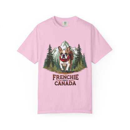 Red, White & Frenchie – Unisex Garment-Dyed Canada Day T-Shirt