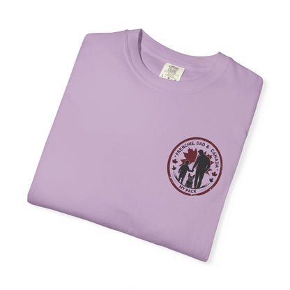 Frenchie, Dad & Canada – Unisex Left-Chest Logo Tee