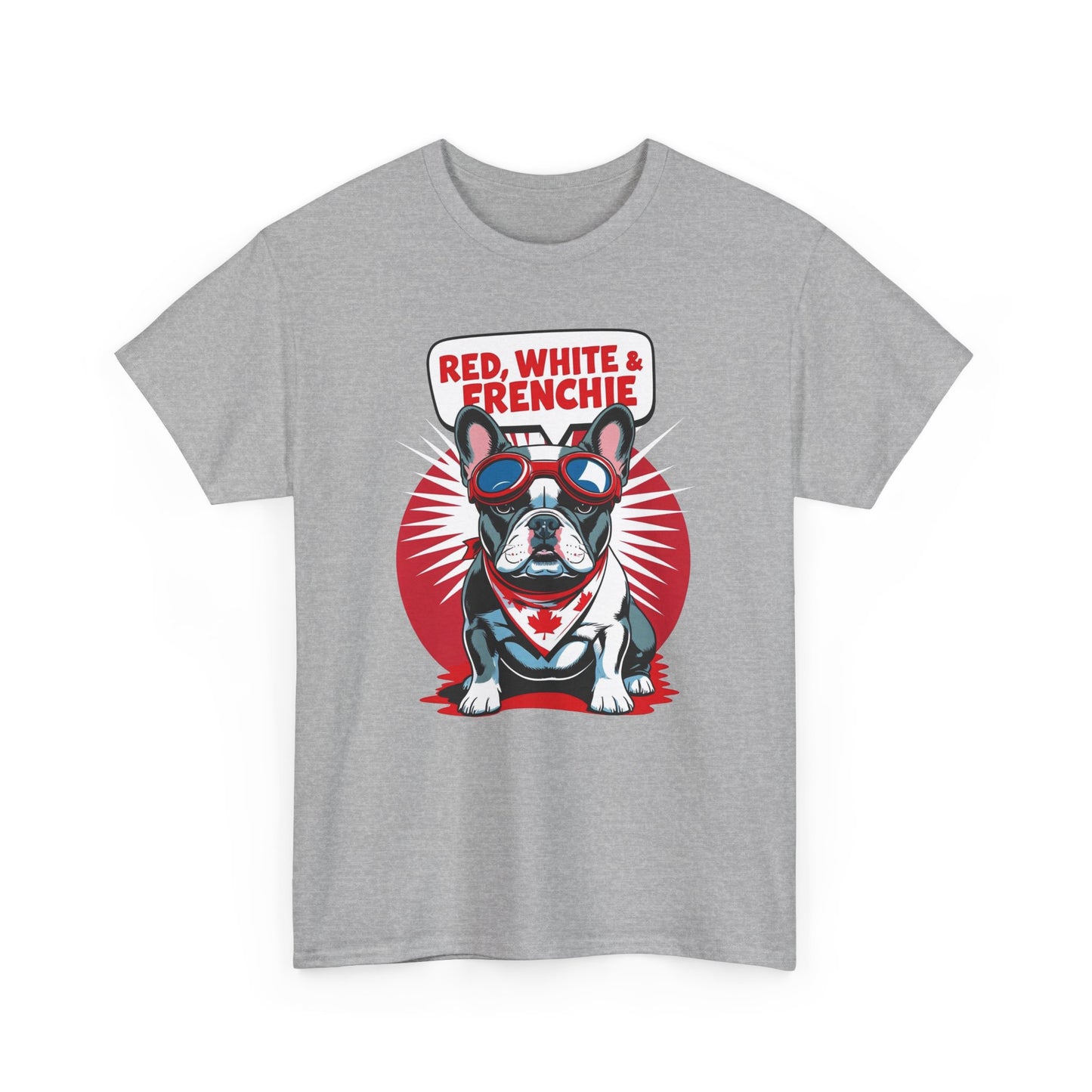 Red, White & Frenchie │ Canada Day French Bulldog Graphic Tee