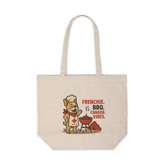 Frenchie. BBQ. Canada Vibes. – Premium Canvas Tote Bag