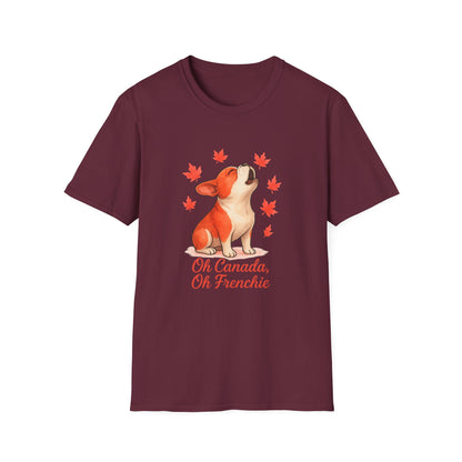 Oh Canada, Oh Frenchie – Unisex Canada Day Frenchie Tee