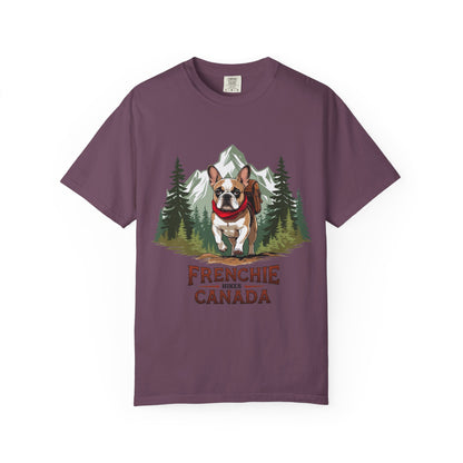 Red, White & Frenchie – Unisex Garment-Dyed Canada Day T-Shirt