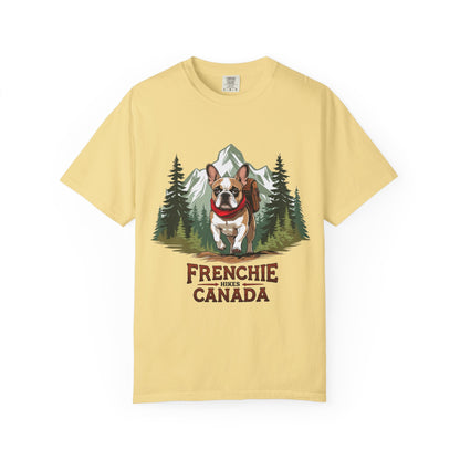Red, White & Frenchie – Unisex Garment-Dyed Canada Day T-Shirt