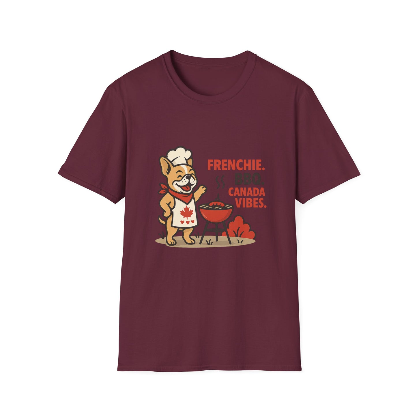 Frenchie. BBQ. Canada Vibes. – Unisex Canada Day Frenchie Tee