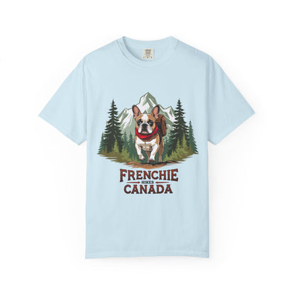Red, White & Frenchie – Unisex Garment-Dyed Canada Day T-Shirt