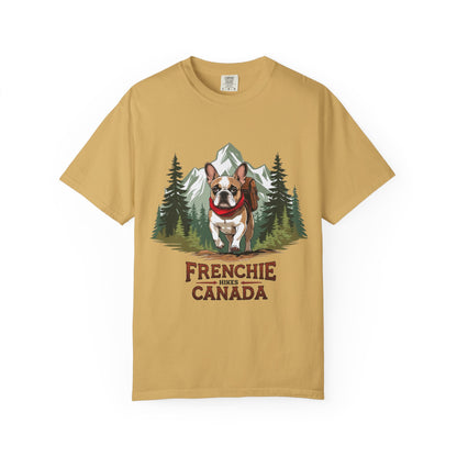 Red, White & Frenchie – Unisex Garment-Dyed Canada Day T-Shirt
