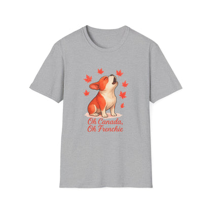 Oh Canada, Oh Frenchie – Unisex Canada Day Frenchie Tee