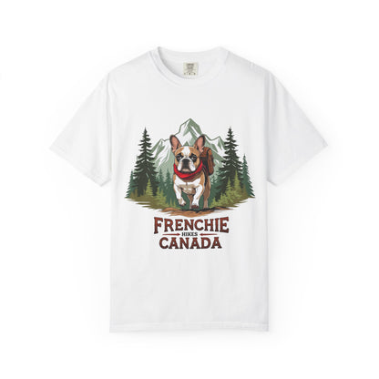 Red, White & Frenchie – Unisex Garment-Dyed Canada Day T-Shirt