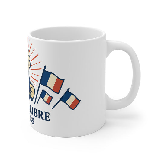 Mug "Frenchie Libre Depuis 1789" – Hommage Révolutionnaire pour les Amoureux de la Liberté