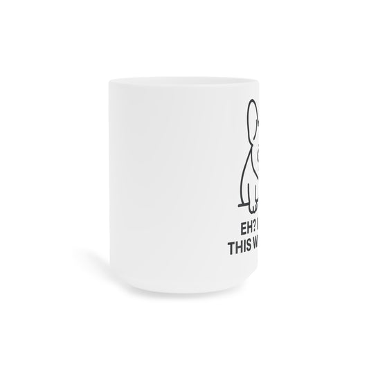 “Eh? I Thought This Was a Treat.” – Frenchie & Maple Leaf Ceramic Mug (11 oz | 15 oz | 20 oz)